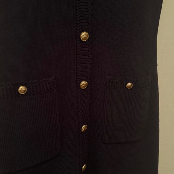 Reformation Catalina Cotton Mini Dress in Navy - Picture 8 of 9